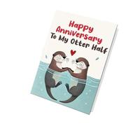 Tarjeta de aniversario de boda única Tarjeta de feliz aniversario hecha a mano para la celebración del matrimonio del marido o la esposa precioso para la celebración artística del matrimonio del
