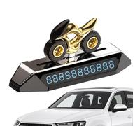 Tarjeta de aparcamiento temporal para coche, ambientador de coche, placa de matrícula de estacionamiento temporal, práctico difusor de perfume para motocicleta, accesorios de decoración de coche para