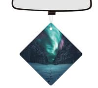 Tarjeta de aromaterapia de automóviles, tarjetas perfumadas para el espejo retrovisor,Tarjetas de aromaterapia de aire de aire cuadrado - Accesorios para automóviles, aromas duraderos para baño, armar