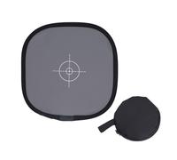 Tarjeta de Balance de Blancos Gris para fotografía, Reflector de reflectancia Gris de 30 cm con exposición del 18%, Tablero de Enfoque Plegable de Doble Cara con Bolsa de