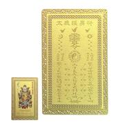 Tarjeta de bendición para el festival de , recuerdo auspicioso de cobre, tarjeta de protección del año del caballo, para el éxito de la armonía de la suerte, para viajes, vacaciones