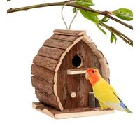 TARJETA DE BIRQUEO DE MADERA AL aire libre - CAJA NUIL DE NOX CASSE CHIEDE | Nest de pájaros decorativos para árboles de patio, balcón, patio, cerca, cubierta y observación de vida silvestre del
