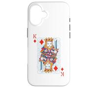 Tarjeta de Blackjack King of Diamonds Carcasa para iPhone 16