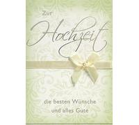 Tarjeta de boda Lifestyle - lazo, lazo adhesivo de cristal - 11,6 x 16,6 cm