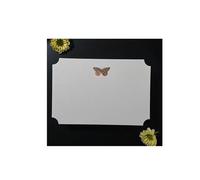 Tarjeta de boda pop-up hecha a mano, Multicolor Pastoral Wedding Invitation 3D Embossed Gold-Stamped Butterfly 10X14.8cm 10 Pcs(Grey)