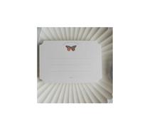 Tarjeta de boda pop-up hecha a mano, Multicolor Pastoral Wedding Invitation 3D Embossed Gold-Stamped Butterfly 10X14.8cm 10 Pcs(White)