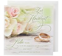 Tarjeta de boda Romantica - Anillos - 15 x 15 cm