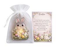 Tarjeta De Bolsillo Para Las Emociones - Recuerdo De Relaciones | Tarjeta De Bolsillo Con Un Abrazo De Conejo De Pascua | Para Viajes Diarios Escuela Hombres Adultos Adolescentes F