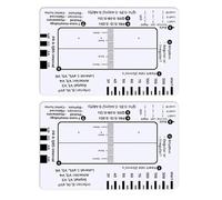 Tarjeta de bolsillo profesional con regla de 7 pasos para una fácil evaluación de electrocardiogramas, guía de referencia para lectura eficiente de datos cardíacos