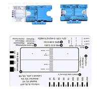 Tarjeta de bolsillo profesional con regla de 7 pasos para una fácil evaluación de electrocardiogramas, guía de referencia eficiente para lectura de datos cardíacos, monitores cardíacos, ayuda a