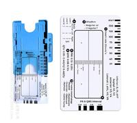 Tarjeta de bolsillo profesional con regla de 7 pasos para una fácil evaluación de electrocardiogramas, guía de referencia eficiente para lectura de datos cardíacos, monitores cardíacos, ayuda a