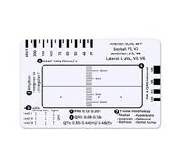 Tarjeta de bolsillo profesional con regla de 7 pasos para una fácil evaluación de electrocardiogramas, guía de referencia eficiente para lectura de datos cardíacos, monitores cardíacos, ayuda a
