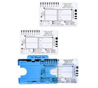 Tarjeta de bolsillo profesional con regla de 7 pasos para una fácil evaluación de electrocardiogramas, guía de referencia para lectura eficiente de datos cardíacos