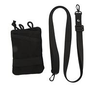 Tarjeta de Cambio de Bolsillo al Aire Bolsa de Almacenamiento de la Llave Oxford Portable Mini Winist Pouch (Negro)