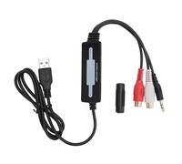 Tarjeta de Captura de Audio USB 2.0, Adaptador de Captura de Sonido con Entradas de Conector de Sonido de 3,5 Mm y R L, para 10/8.1/8/7/Vista/XP y para OS X