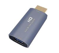 Tarjeta de captura de audio y video USB hembra a HDMI 4K macho para transmisión en vivo desde computadora