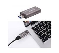 Tarjeta de Captura de Vídeo 4K Compatible con USB 3.0 HDTV Grabber Grabador para DVD Videocámara Grabación de Cámara Transmisión en Vivo