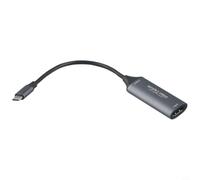 Tarjeta de captura de video C 4K a adaptador para transmisión en vivo de grabación de juegos en interruptor para ps5 para Xbox para iPad Pro para Samsung para Android baja latencia y Play carcasa de