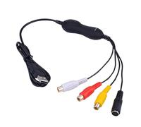 Tarjeta de captura de video digitalizador USB 2.0 sin controlador, 480p, analógica, video de cámaras, compatible con dispositivos QuickTime en dispositivos CVBS S