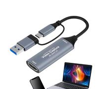 Tarjeta de captura de vídeo, dispositivo de transferencia de audio | Tarjeta de captura de vídeo USB externa - Para uso con ordenador, portátil, smartphone, streaming, grabación, TV y VCR