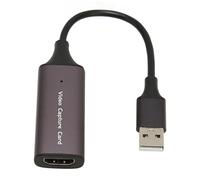 Tarjeta de captura de vídeo en directo de aleación de aluminio, Plug and Play para juegos y reuniones, compatible con entrada 4K30Hz y salida