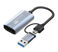Tarjeta De Captura De Video HDMI 4K 1080P 60FPS Con Adaptador Tipo C For Transmisión En Vivo De Juegos, Compatible Con Windows Y Mac OS