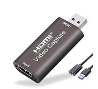 Tarjeta de captura de video HDMI a USB 3.0, tarjetas de captura de video de 1080p/4k, grabador de audio de video para capturar contenido de 1080p 60fps, transmisión en vivo, videoconferencia (no