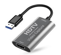 Tarjeta de captura de video HDMI a USB, entrada 4K30 1080P60, transmisión de bajo retraso para OBS, Plug and Play, para Windows y Mac OS, juego y grabación, llamadas