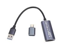 Tarjeta de Captura de Video USB 3.0 Interfaz Multimedia HD Dispositivo Adaptador de Captura de Video USB C para Juegos Transmisión en Grabación Transmisión de Juegos Grabación