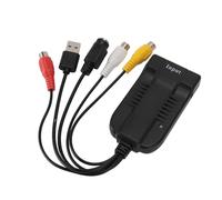 Tarjeta de Captura de Video USB, Interfaz Multimedia HD S Video AV a USB Tarjeta de Captura de Video y Audio Convertidor Digitalizador, Dispositivo de Captura de Video USB para
