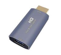 Tarjeta de captura de vídeo y audio USB hembra a HDMI macho 4K para PC, retransmisión en directo y emisión