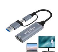 Tarjeta de captura genérica para transmisión | Audio Video Transfer Device | USB 2.0 Computer Capture Card | Recording to Computer Laptop PC TV from Camera, Camcorder, VCR, Console | Live Streaming