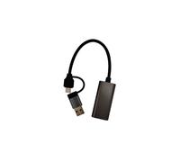 Tarjeta de Captura HD Compatible con . Dispositivo de Captura de Video con Interfaz de Doble Cabezal USB + Tipo C de 1080P.
