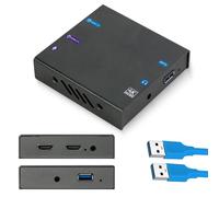Tarjeta de captura HDMI 4K para transmisión de PS5, Xbox, Switch, PC - Dispositivo de captura de juegos USB 3.1 para OBS, Twitch, YouTube, baja latencia, RGB24 True Color, HDR Loop Out- MSP331