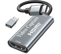 Tarjeta de Captura HDMI a USB C - 1080p Para Videojuegos, Edición de Vídeo, Transmisión y Enseñanza en Línea