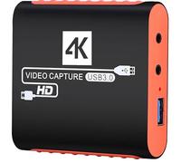 Tarjeta de Captura para Nintendo Switch con 4K Pass-Through, USB 3.0 1080P 60FPS HDMI Video CAM Link Captura de Juego para Streaming, Funciona con Xbox PS4 PS5 PC DSLR para OBS Twitch Transmisión y