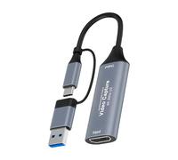 Tarjeta de captura USB | Dispositivo de transferencia de audio, tarjeta de captura de vídeo USB externa | para ordenador, portátil, cámara, teléfono, juego, transmisión y grabación de PC