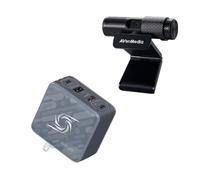 Tarjeta de captura y cámara AVerMedia para Switch 2, captura 1080p60, passthrough 4K60, cargador GaN de 100 W, webcam Full HD con micrófono, latencia cero, plug and play, grabación de juegos, streamin