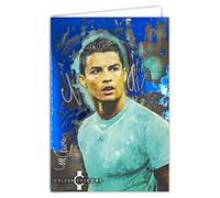 Tarjeta de celebridad icons con licencia oficial de Sidney Maurer para futbolista profesional, tarjeta abierta blanca 23 x 17 cm, con sobre blanco, 12 x 17,5 cm, para cumpleaños, retiro y