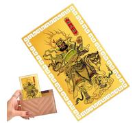 Tarjeta de cobre de Dios de la Felicidad - Adorno de la suerte de aleación de cobre dorado portátil - trae felicidad y tarjeta de la suerte - Para Hombres Mujeres Madre Padre Abuela Hombre Hija Amigos