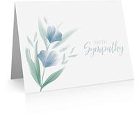 Tarjeta de condolencia (12 tarjetas y sobres en blanco) con tarjetas de condolencia