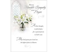 Tarjeta de condolencia tradicional para ocasiones - 7 x 5 pulgadas - Piccadilly Greetings