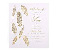 Tarjeta de condolencias Hallmark con textos «Thoughts are with you», tamaño mediano.