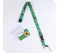 Tarjeta de cordón para discapacidad oculta para autismo, tarjeta de cordón de girasol