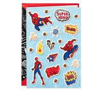 Tarjeta de cumplea os de Marvel con pegatinas de Hallmark Signature (Spider-Man)