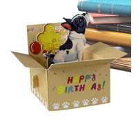 Tarjeta de cumpleaños 3D - Artesanía de papel creativa humorística, diseño único para celebración, recuerdo de felicitación memorable con colores vibrantes | Regalo para marido, esposa, hijo