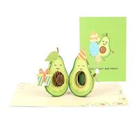 Tarjeta de cumpleaños 3D de aguacate sorpresa, tarjetas misteriosas para niños, regalo de Año Nuevo, suministros de bendición