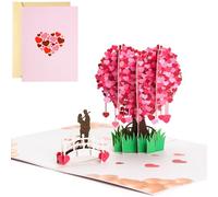 Tarjeta de cumpleaños 3D, tarjeta de felicitación con sobre, tarjeta de felicitación de boda, tarjeta de San Valentín, para aniversario de boda, regalos de cumpleaños, invitación de boda, parejas