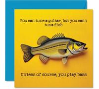 Tarjeta de cumpleaños de broma para hombres y mujeres - You Cant Tuna Fish - Tarjeta de feliz cumpleaños para amigo, primo, hermano, niñera, tarjetas de felicitación de cumpleaños de 145 mm