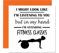 Tarjeta de cumpleaños de clase de fitness para hombres y mujeres, tarjeta de feliz cumpleaños para papá, hijo, esposa, abuelo, tarjetas de felicitación de cumpleaños de 145 mm